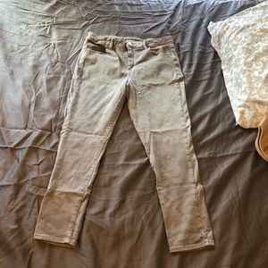 Light wash camo jeggings